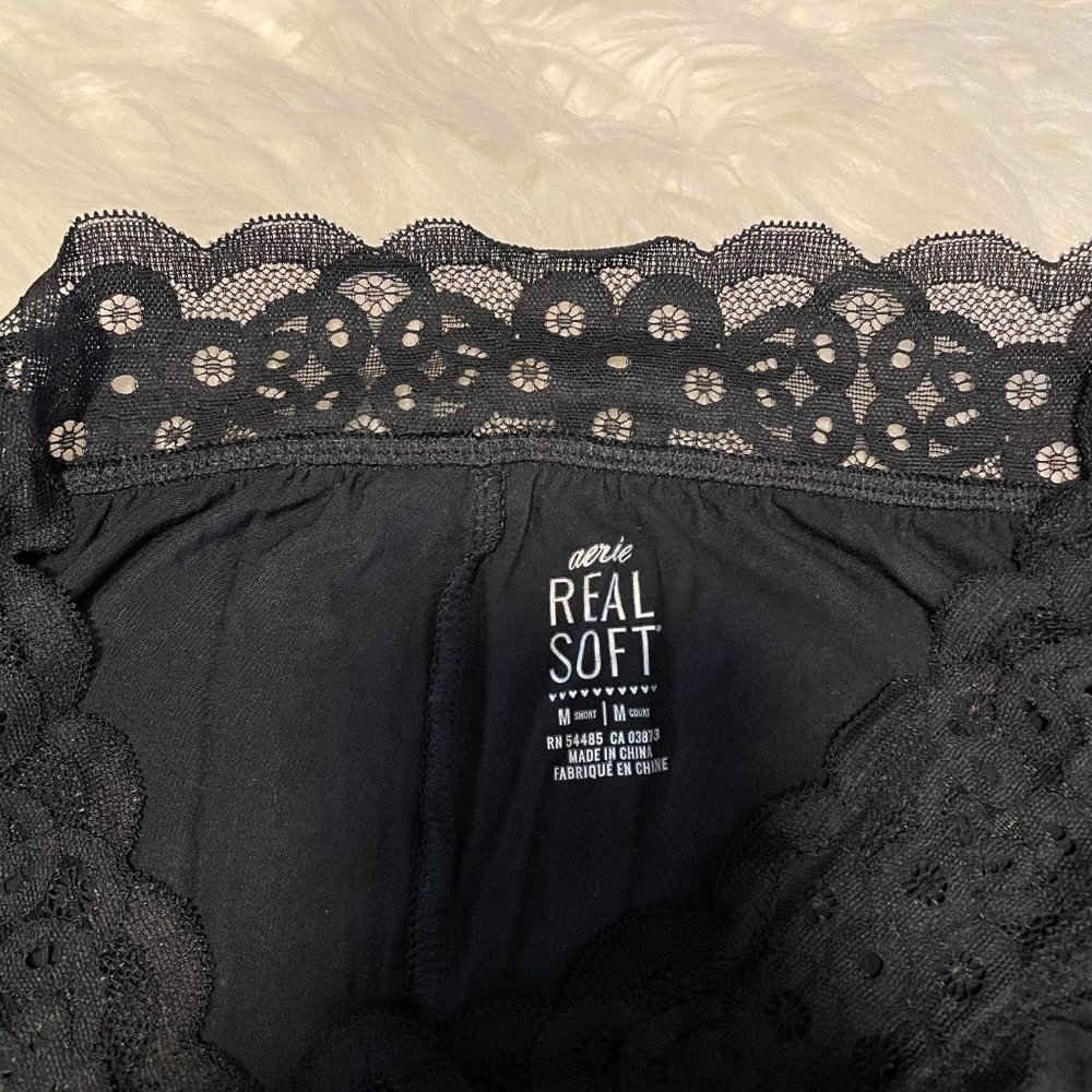 NWT Aerie Lace Trim Sweatpants (Short Length) - Picture 3 of 6